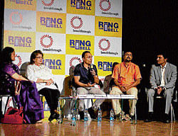 In discourse:&#8200;Rahul Bose (centre) participates in a discussion