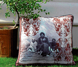 Trendy: Cushions with lithographs and unique designs based on various themes such as the Beatles band, are a hit.