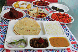 Wide variety: An array of dishes on display.