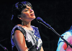 Norah Jones, during her performance in Bangalore (Photo by Dinesh S K)