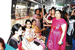 politics&#8200;Grabbing a seat in Metro is the sole mission in life of commuters, especially women.