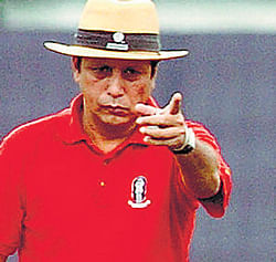 disgraced Umpire Nadir Shah was banned by the BCB on Monday. AFP