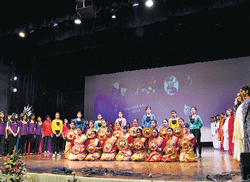 Festive An ethnic dance in progress.