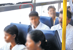 Mandatory Strict fines will be imposed on male passengers who occupy ladies seats.