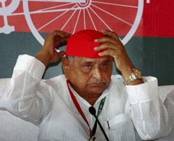 Samajwadi Party (SP)&#8200;leader Mulayam Singh Yadav. File Photo