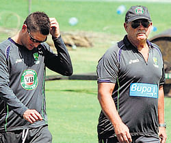 LOT TOWORRY Australian skipper Michael Clarke (left) has had more than one issue to solve during this tour of India. PTI