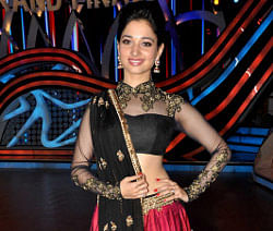 Tamannaah poses for a photo during the promotion of the film Himmatwala in Mumbai on March 23, 2013. AFP PHOTO
