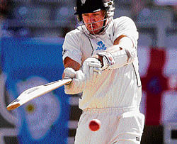 clean hit New Zealands Peter Fulton in a punishing mood during his hundred against England on Monday. Reuters photo
