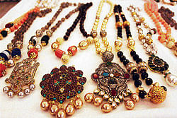 Stylish: Jewellery of contemporary Indian and Western styles.