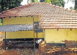 The police outpost at Thithimathi, Kodagu district. dh photo