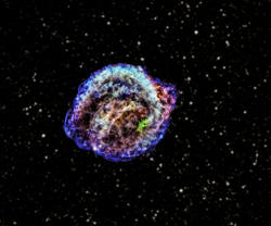 X-ray and infrared composite image illustrates the remnant of Kepler's supernova. reuters Image