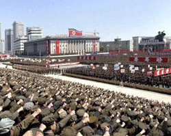 North Koreans including soldiers attend a rally in support of North Korean leader Kim Jong-un's order to put its missile units on standby in preparation for a possible war against the U.S. and South Korea, in Pyongyang March 29, 2013, in this picture released by the North's official KCNA news agency on Friday.  Credit: Reuters