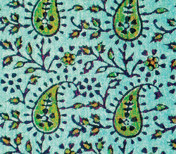 A block print  design with paisley pattern.