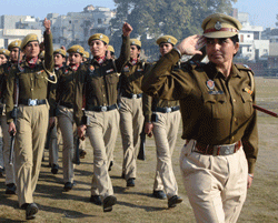 Women constitute only 5.33 per cent of police forces in India