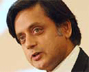 Union Minister of State for HRD Sashi Tharoor. File Photo