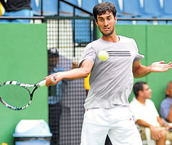 A fully fit and confident Yuki Bhambri is aiming  to work his way up the ATP rankings. DH photo