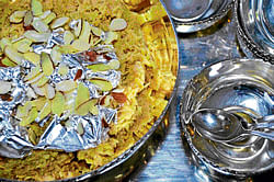opulent In India, it is a tradition to add silver varq to sweets.