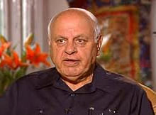 Farooq Abdullah , Wikipedia