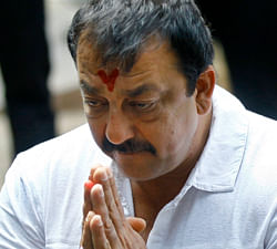 In this March 28, 2013 file photo, Indian Bollywood actor Sanjay Dutt, gestures during a press conference at his residence in Mumbai, India. Dutt has appealed to India's Supreme Court to give him some more time before he begins a prison sentence for a 1993 weapons conviction linked to a deadly terror attack. Dutt filed his appeal Monday, April 15, 2013 saying he needed time to complete his film commitments. Last month the court sentenced Dutt to five years in prison for illegal possession of weapons supplied by Muslim mafia bosses linked to the terror attack that killed 257 people in Mumbai. AP Photo