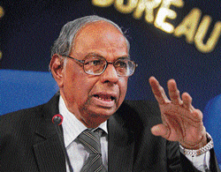 WORD&#8200;OF caution: Chairman of Economic Advisory Council to the Prime Minister, C Rangarajan interacts with the media after releasing the Economic Review 2012-13 in New Delhi. PTI