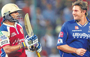Tillakaratne Dilshan has struggled for Royal Challengers Bangalore while Shane Watson has been in great form for Rajasthan Royals this season. PTI