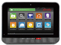 Xfinity Home touch screen.