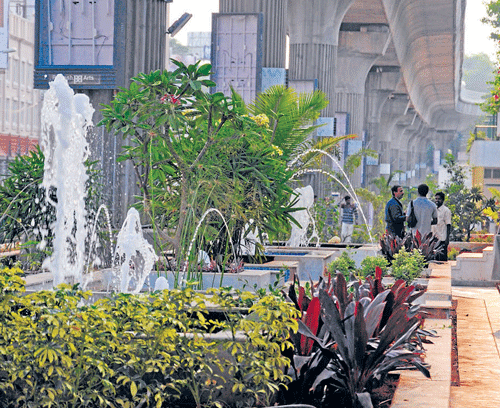Rangoli-Metro Art Centre boulevard is ready for inauguration. dh photo