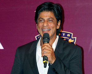 KKR owner Shahrukh Khan during an IPL after match party in Kolkata on Friday night. PTI Photo