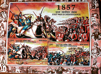 Iconic: Stamp on the First War of Independence by Sankha.