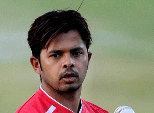Indian pacer S Sreesanth PTI File Photo.