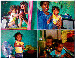 Tragedy:&#8200;Pictures of the family taken by Anil Kumar during happier times. dh photo