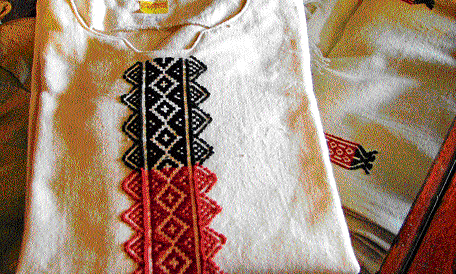 Rich tradition: Examples of Toda embroidery.