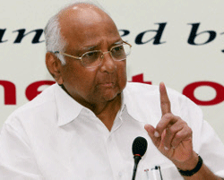 Union Agriculture Minister Sharad Pawar. File Photo