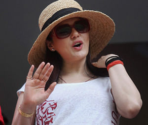Kings XI Punjab co-owner Preity Zinta during the IPL 6 match against Royal Challengers Bangalore at Chinnaswamy Stadium in Bengaluru on Tuesday. PTI Photo