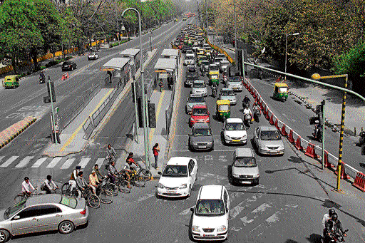 Chaotic:&#8200;Cyclists are forced to merge with main traffic, leading to jams.