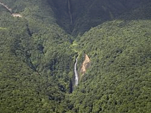 Carbet Falls, one of the most popular tourist sites in Guadeloupe, with approximately 400,000 visitors annually./ Wikipedia image