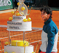 Sweet birthday for champ Nadal; Djokovic shines