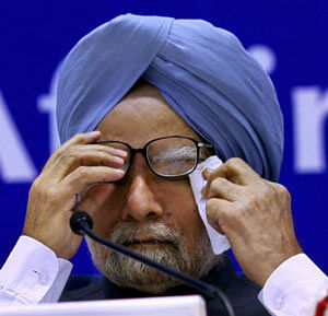 Prime Minister Manmohan Singh during the Chief Minister's Conference on internal security, in New Delhi on Wednesday.PTI Photo
