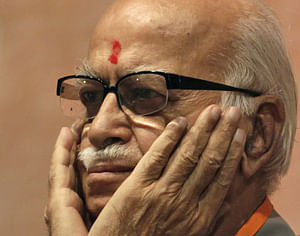 Advani vanishes from BJP posters in UP