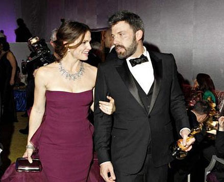 Ben Affleck with his wife Jennifer Garner. Reuters Image.