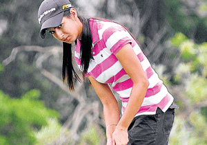 Poised to strike: Gurbani Singh is keen to pursue education as well as golf in the future. dh photo/ srikanta sharma r