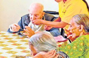taking care: The senior citizens at Advantage Elder Care.