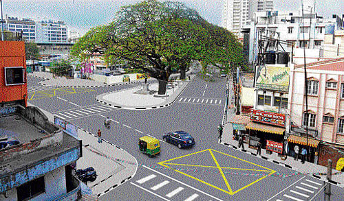 Anatomy of an intersection: The proposed redesign offers an aesthetic, functional and pleasing upgrade. dh Photo