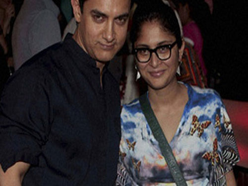 Bollywood actor Aamir Khan and his wife Kiran Rao: PTI File Photo