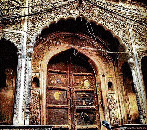 Historic: Beautiful  and colourful doors captured Divya and Prianka all across Old Delhi.