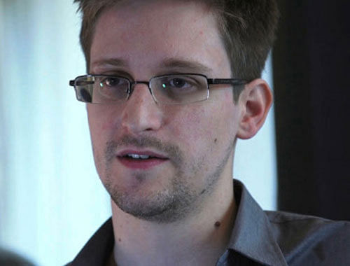 File photo of NSA whistleblower Edward Snowden during interview with The Guardian in Hong Kong. Reuters