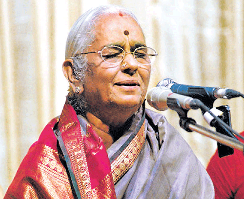 Singer-scholar Carnatic singer R Vedavalli.