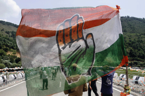 Congress party flag. AP file photo
