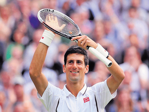 in the zone: In the absence of familiar foes Rafael Nadal and Roger Federer, Serbian Novak Djokovic is favourite to win Wimbledon Championships.