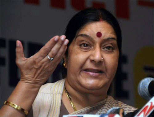 Sushma Swaraj, Leader of the Opposition in the Lok Sabha. File photo